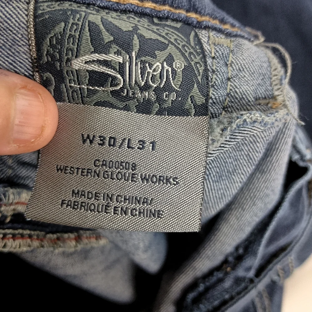 Silver Jeans Suki Blue Western Denim Skinny Jeggings Classic Style-(#1,528)‎